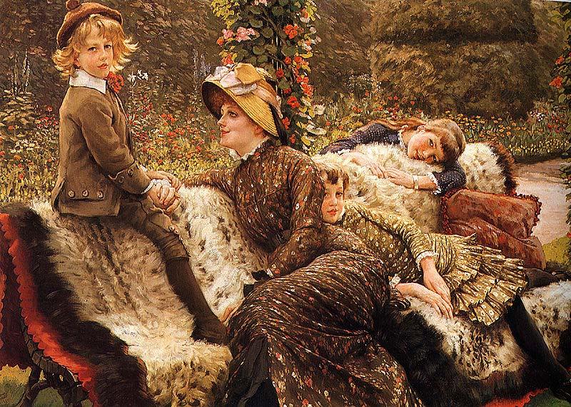 James Tissot The Garden Bench,